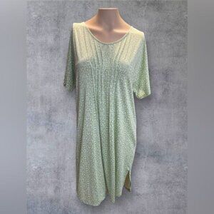 Ellen Tracy Women's Green Geo Print Nightgown – Size SM